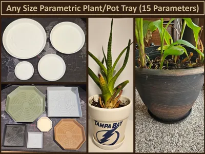 Any Size Parametric Plant/Pot Tray!!