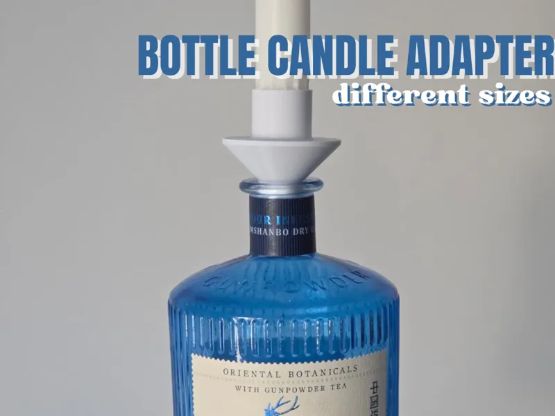 Bottle candle adapter - no support
