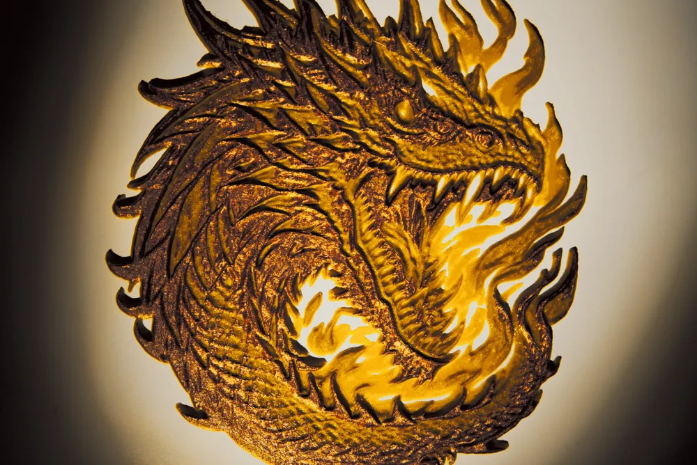 Dragon Wall Art (AMS) by Zetta Art MakerWorld