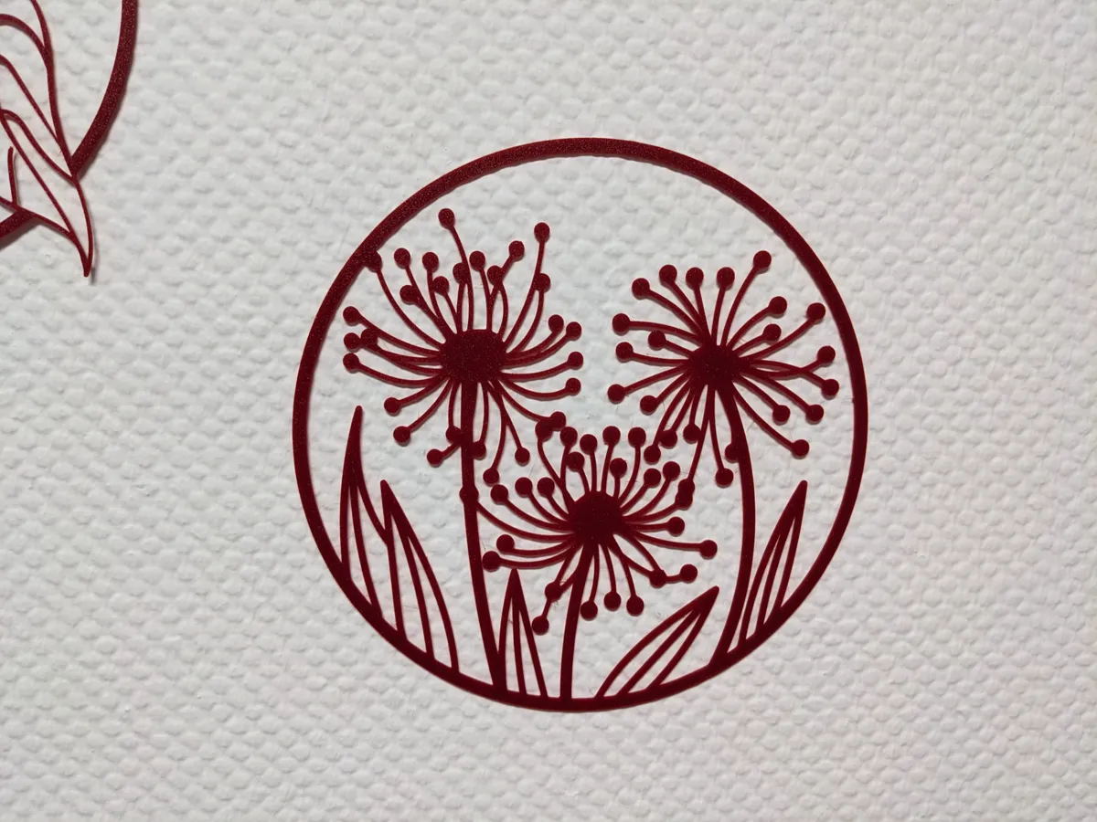 Décoration murale boule florale étoilée