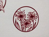 Décoration murale boule florale étoilée — photo 1