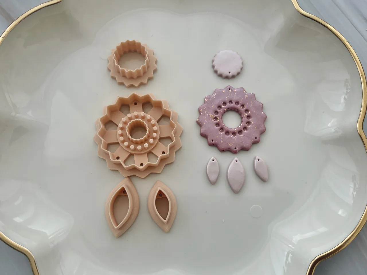 Boho Polymer Clay Earrings Cutters Set view 2