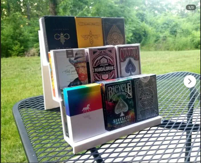 Multi-Card Step Poker and Tarot Oracle Card Stand