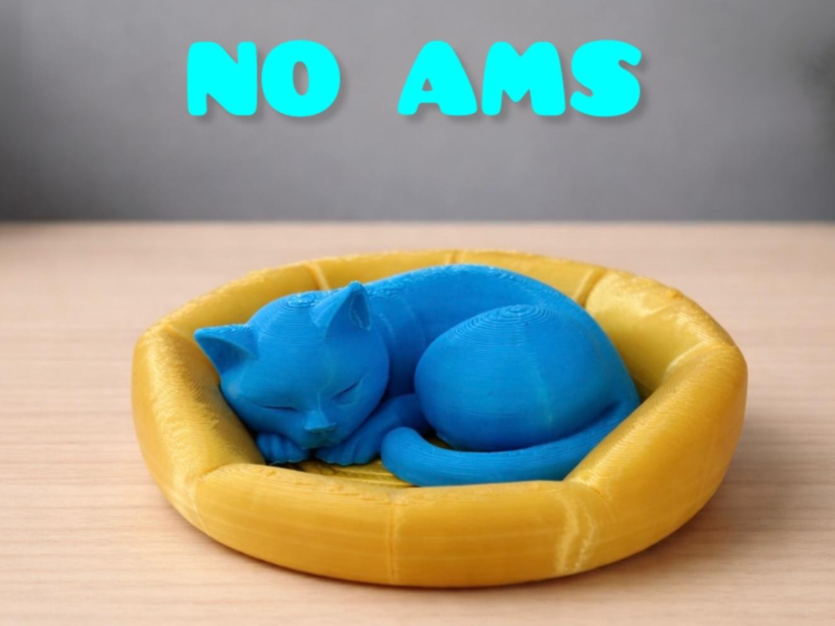 Schlafende Katze im Korb KEIN AMS