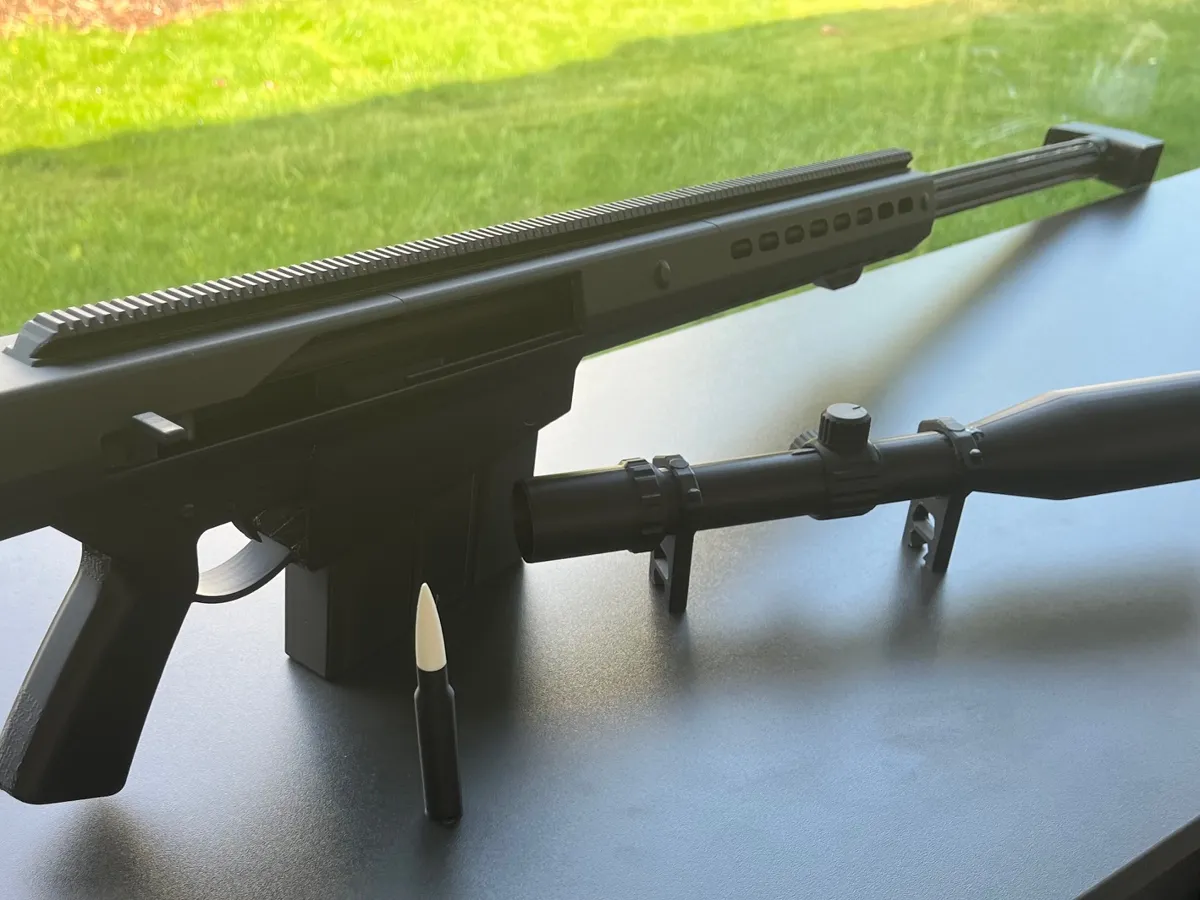 M107 Barret Sniper rifle V2 with Slide by RTX_Nitrox MakerWorld ...