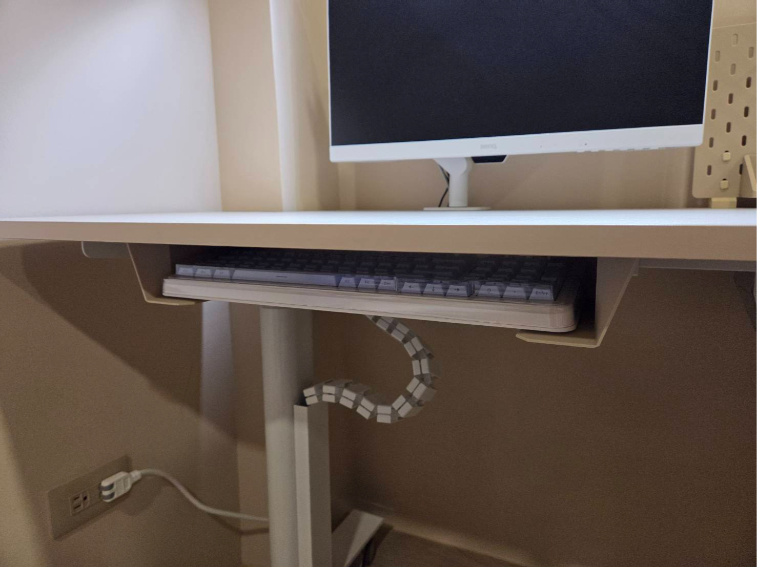 Under-Desk Mechanical Keyboard Mount (H:55mm)