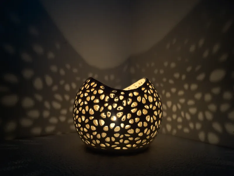 Voronoi Led Tea Light Candle Holder FELIX