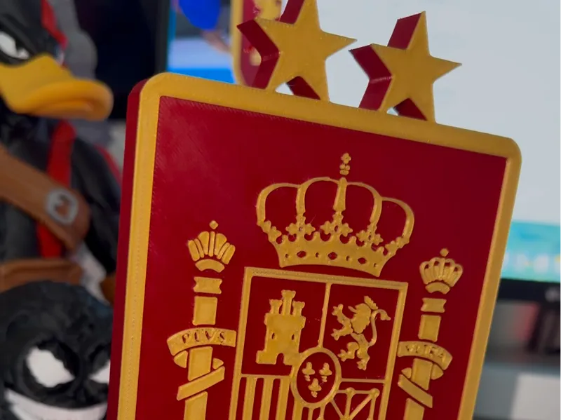 selección Española con 2 estrellas CON PEANA