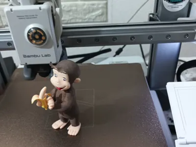 Monkey with banana