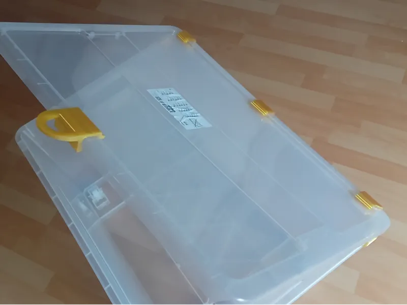 Samla-Box 130L Deckelscharniere und Griff
