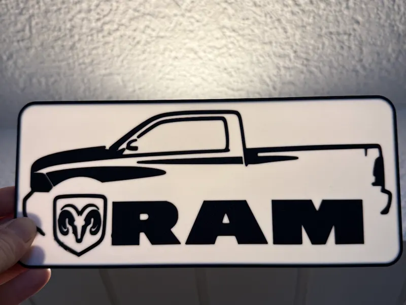 Leuchtkasten Dodge RAM