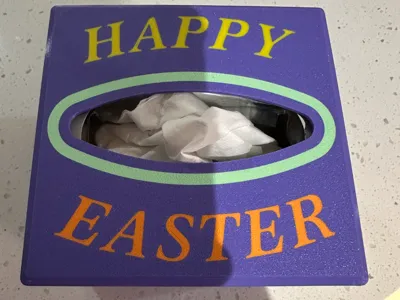 Happy Easter Tissue Box Cover