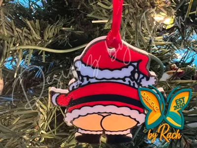 Santa Booty Christmas Ornament