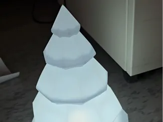 Light Up Geometric Christmas Tree