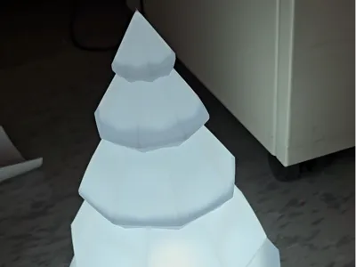 Light Up Geometric Christmas Tree