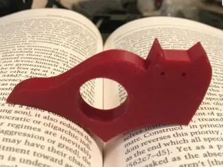 Cat shaped bookmark-Ring 