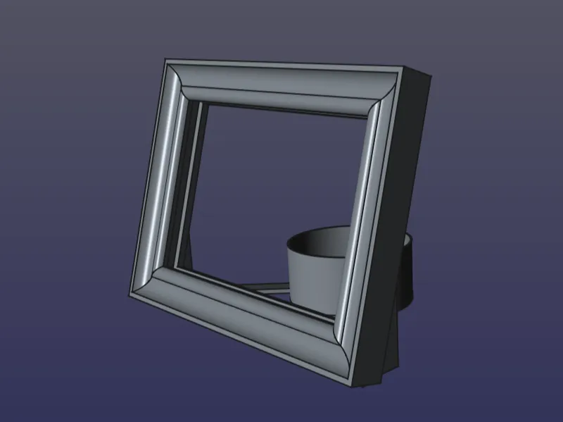 Mini Lithophane Frame for LED Tea Light