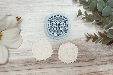 Cortador para modelado: Butterfly Polymer Clay Cutter & Embosser — vista de referencia 3