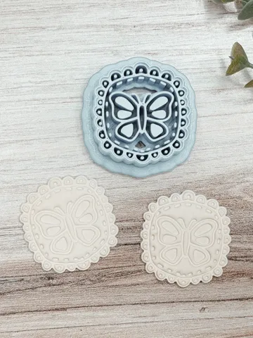 Cortador para modelado: Butterfly Polymer Clay Cutter & Embosser — vista de referencia 2