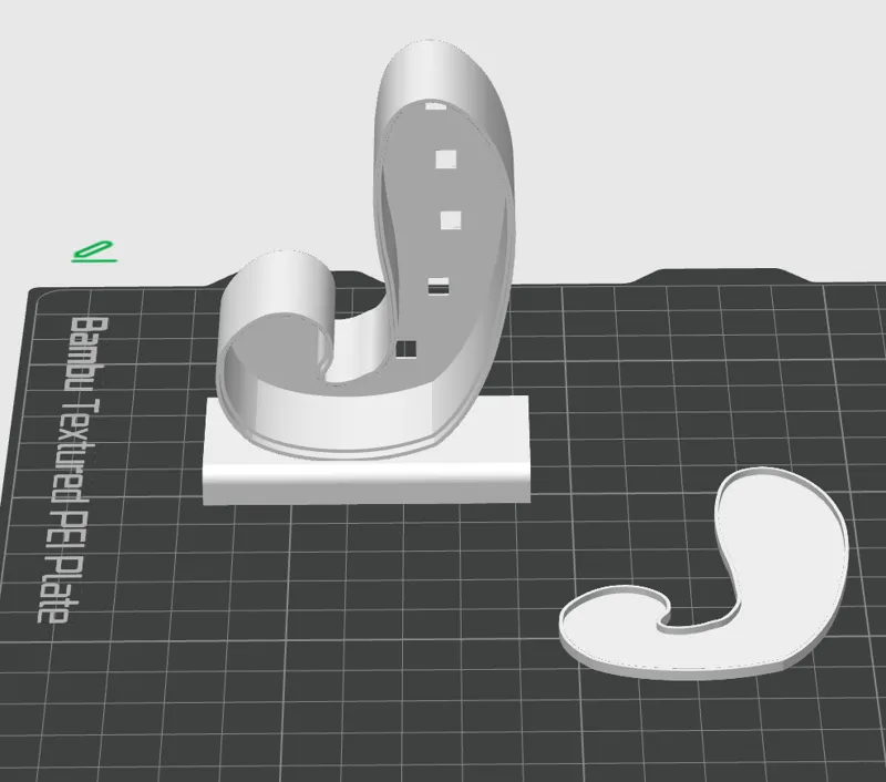 LED letter J