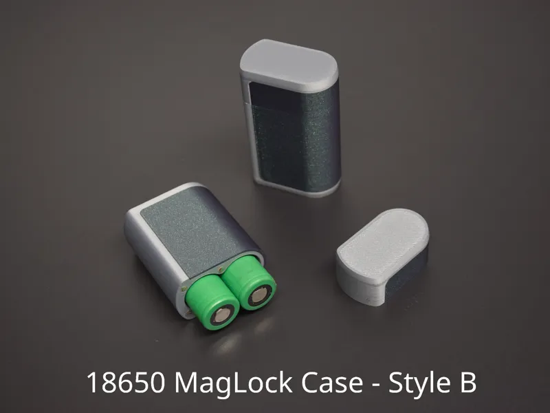 18650 Duo MagLock Case - Style B