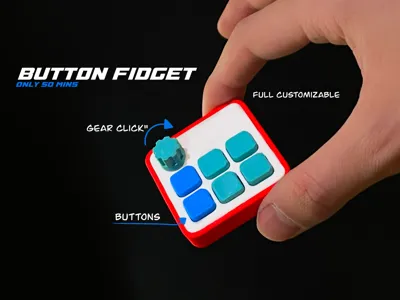 Button click- Fidget toy - customizable