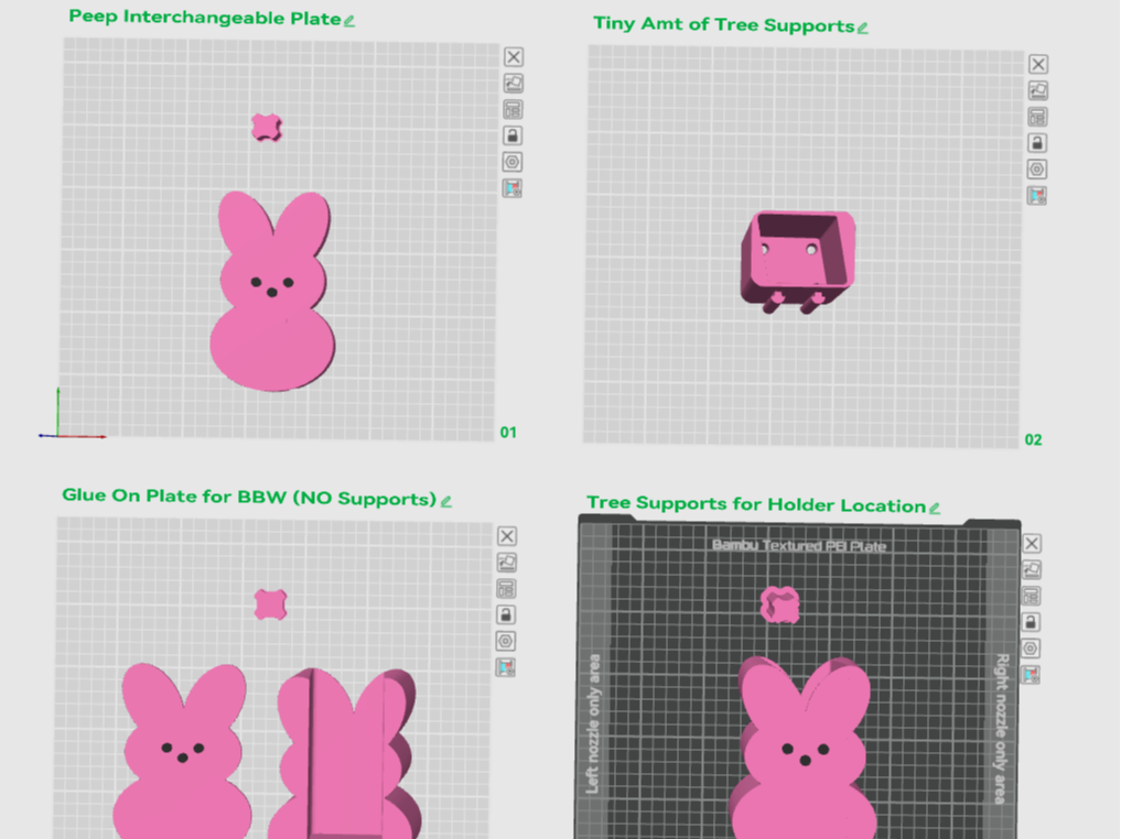 V2_Spr PEEP-Style Bunny BBW Interchangeable Plate