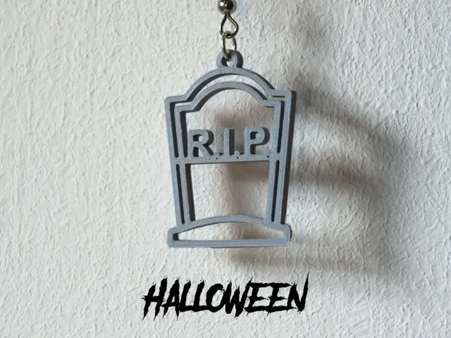 Halloween Gravestone Earrings