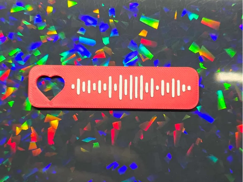 Spotify Valentines Day Keychain