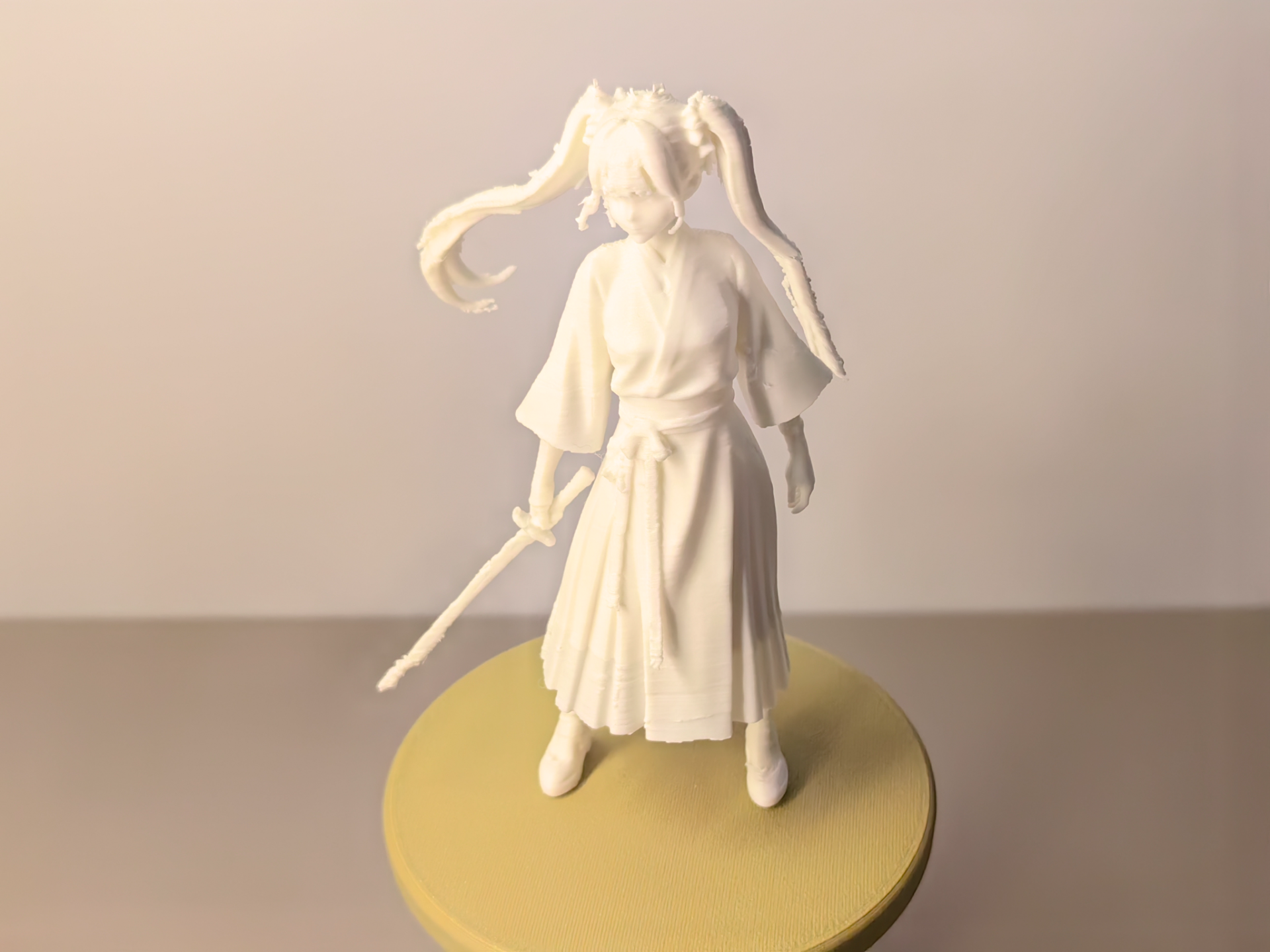 马面裙双马尾女刀客（倒立打印）