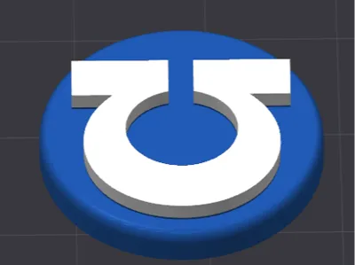 A1 Extruder Wheel - Ultramarines - 40k