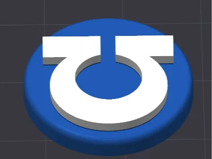 A1 Extruder Wheel - Ultramarines - 40k