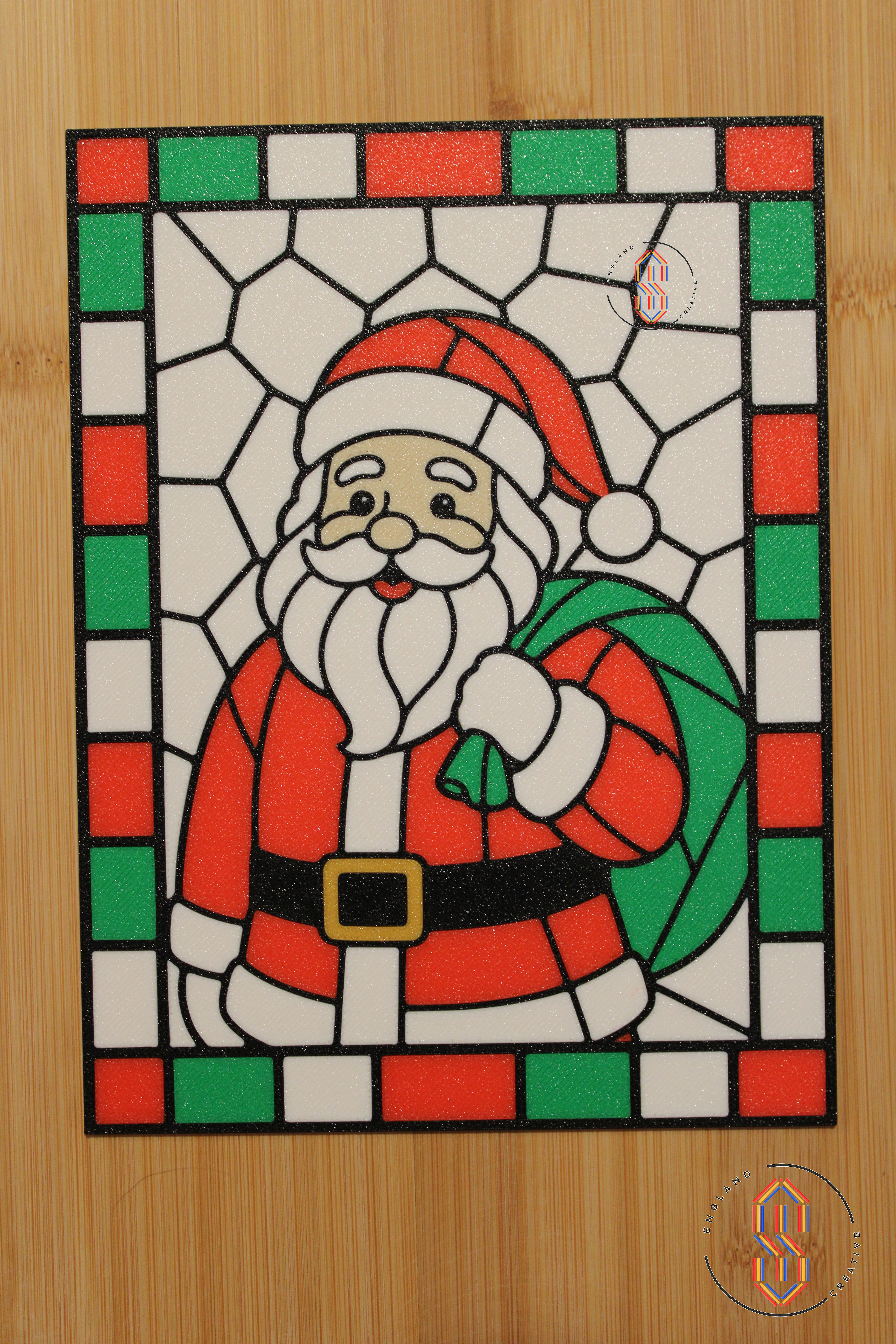 Stained Glass - Santa Claus - 1
