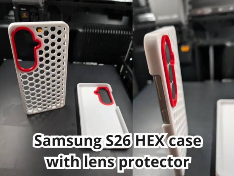 Samsung S26 HEX case with lens protector