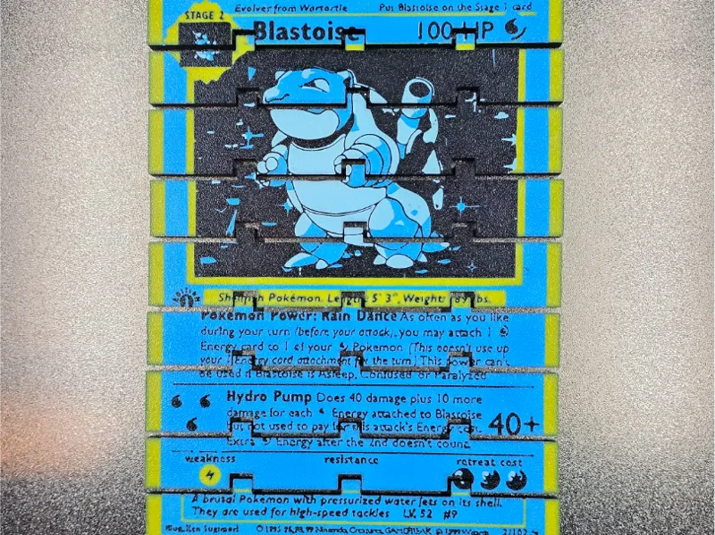 Flexi Pokémon Card - Blastoise