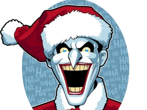 Joker Santa Claus Keychain