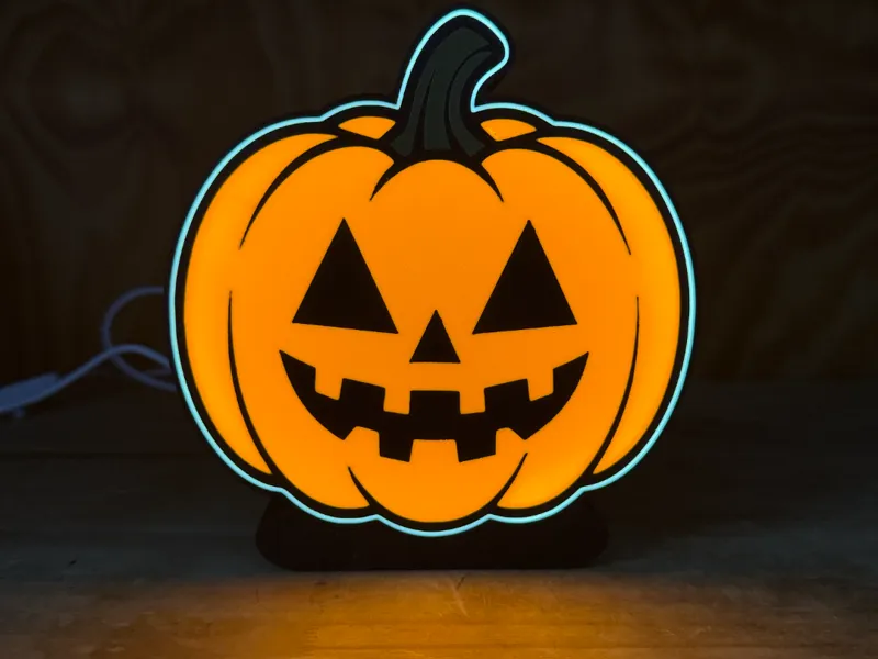 Pumpkin Halloween Light Box