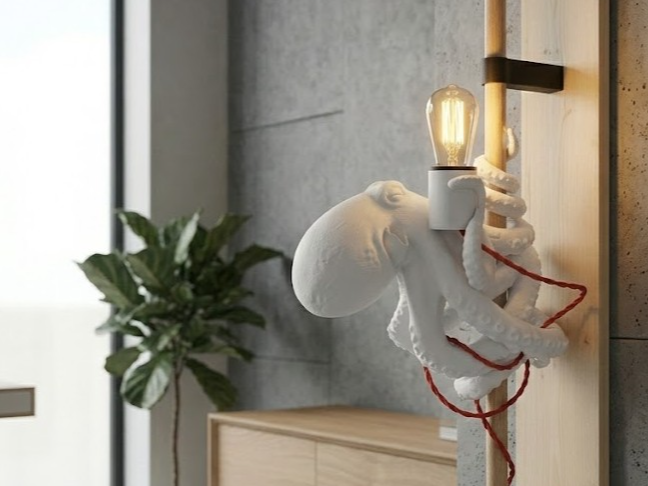 Folpo: Hybrid AI-CAD Wall Lamp