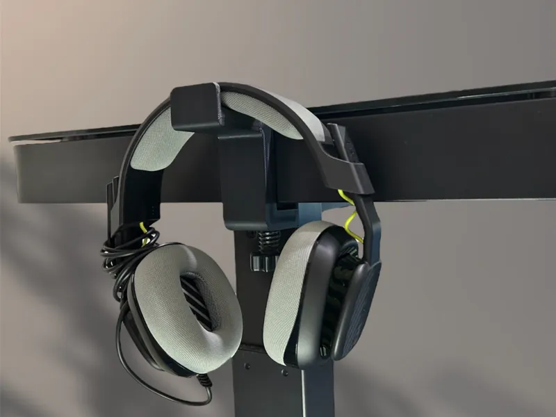 Desk-Mount Headphone Holder/Clamp