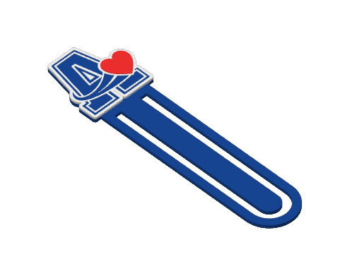 Ashland Clocker Valentines Day Bookmark