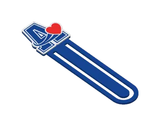 Ashland Clocker Valentines Day Bookmark