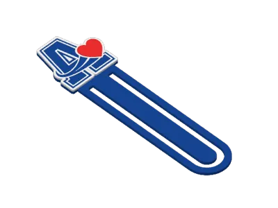 Ashland Clocker Valentines Day Bookmark