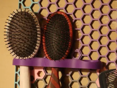 honeycomb 3 hair brush holder