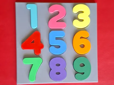 Numbers puzzle for toddlers and kids