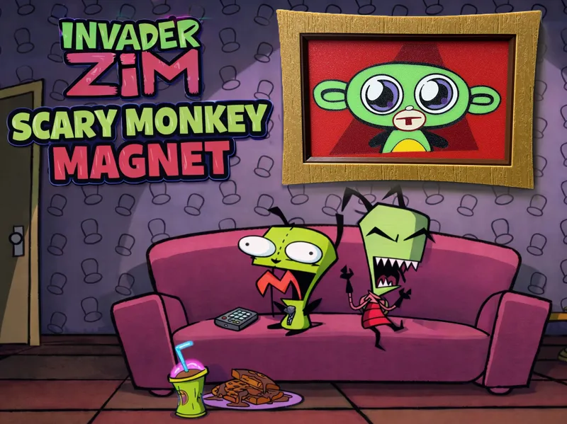 Invader Zim Scary Monkey Magnet