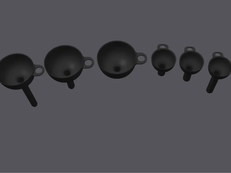 Funnel Set – Multiple Sizes (Ø100 mm / Ø60 mm)