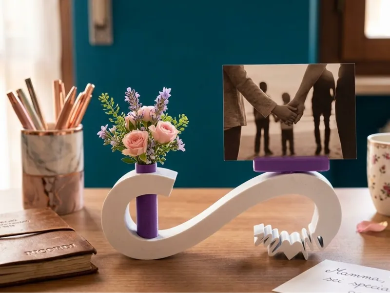 Infinity Bond Mother's Day Small Vase&Photo insert