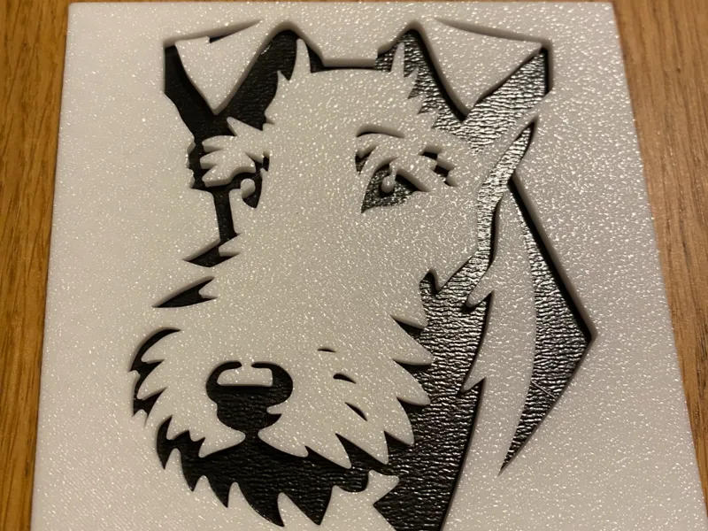 Fox terrier coaster