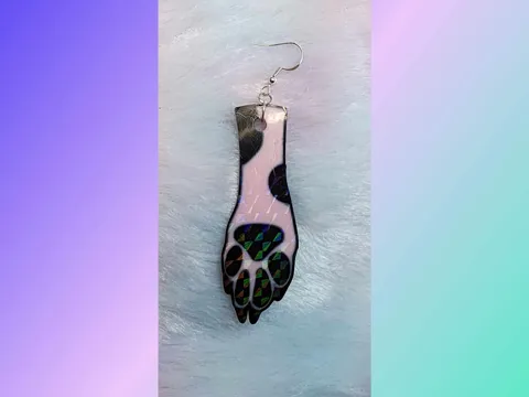 Dog Paw Earrings
