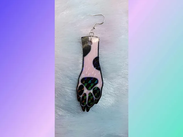 Dog Paw Earrings